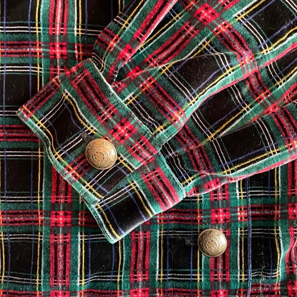 Vintage Cambridge Dry Goods Plaid Velvety Jacket Cotton Sz M - Picture 4 of 6